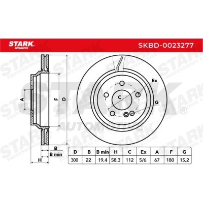 Tarcza hamulcowa Stark SKBD-0023277 SKBD-0023277 - foto 4