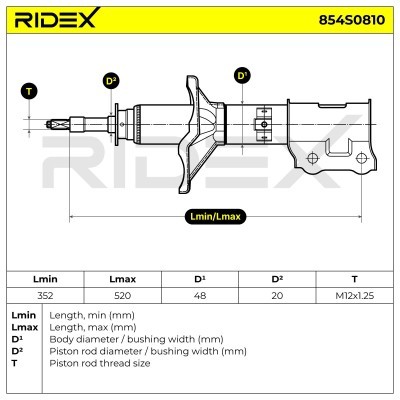 Amortyzator RIDEX 854S0810 854S0810 - foto 5