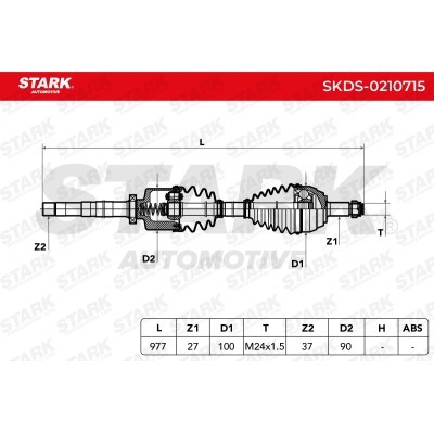 Półoś Napędowa Stark SKDS-0210715 SKDS-0210715 - foto 7