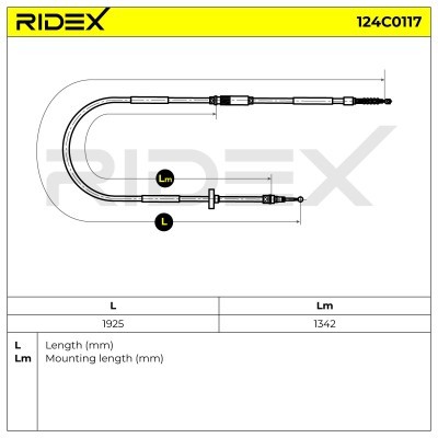 Linka Hamulca Ręcznego RIDEX 124C0117 124C0117 - foto 6