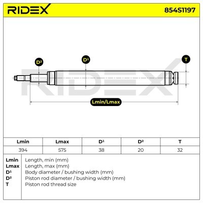 Amortyzator RIDEX 854S1197 854S1197 - foto 6
