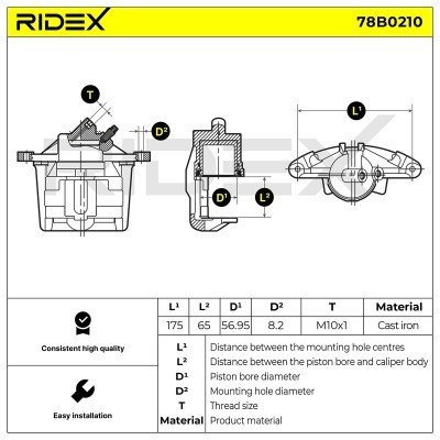 Zacisk Hamulcowy RIDEX 78B0210 78B0210 - foto 4