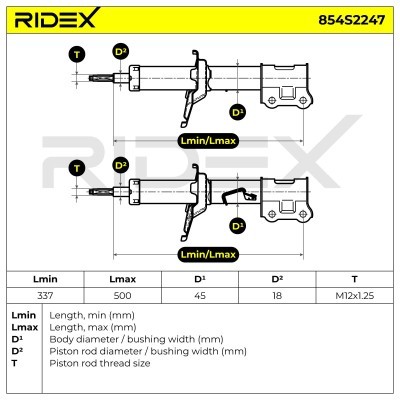 Amortyzator RIDEX 854S2247 854S2247 - foto 4