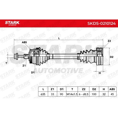Półoś Napędowa Stark SKDS-0210124 SKDS-0210124 - foto 5