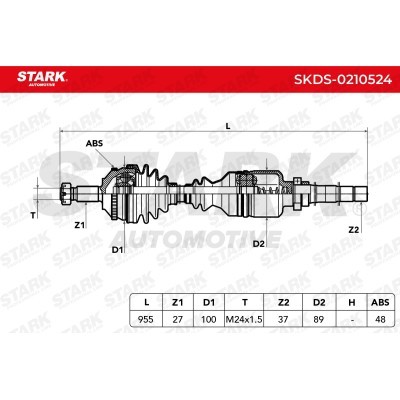 Półoś Napędowa Stark SKDS-0210524 SKDS-0210524 - foto 7