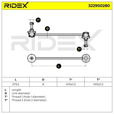 Łącznik Stabilizatora RIDEX 3229S0280 3229S0280 - foto 15