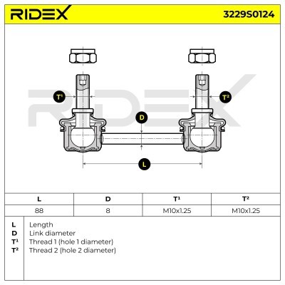 Łącznik Stabilizatora RIDEX 3229S0124 3229S0124 - foto 6