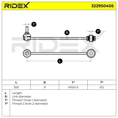 Łącznik Stabilizatora RIDEX 3229S0405 3229S0405 - foto 5