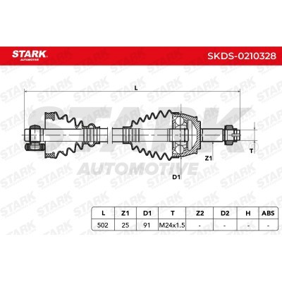 Półoś Napędowa Stark SKDS-0210328 SKDS-0210328 - foto 4