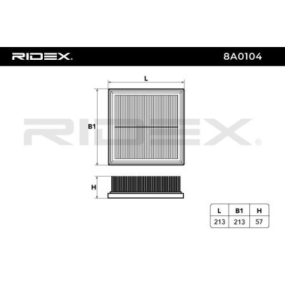 Filtr Powietrza RIDEX 8A0104 8A0104 - foto 6