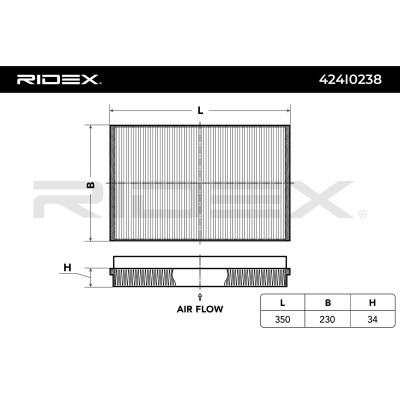 Filtr Kabinowy RIDEX 424I0238 424I0238 - foto 3