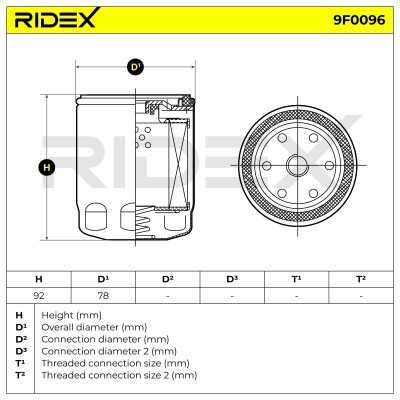Filtr Paliwa RIDEX 9F0096 9F0096 - foto 5