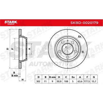 Tarcza hamulcowa Stark SKBD-0020179 SKBD-0020179 - foto 6