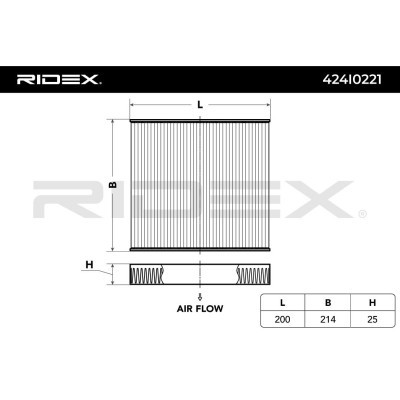Filtr Kabinowy RIDEX 424I0221 424I0221 - foto 6