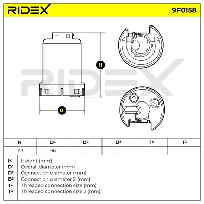 Filtr Paliwa RIDEX 9F0158 9F0158 - foto 6