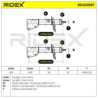 Amortyzator RIDEX 854S2087 854S2087 - foto 6