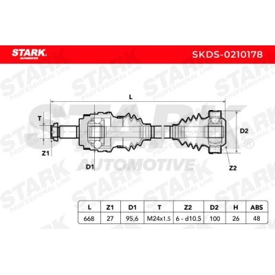Półoś Napędowa Stark SKDS-0210178 SKDS-0210178 - foto 9