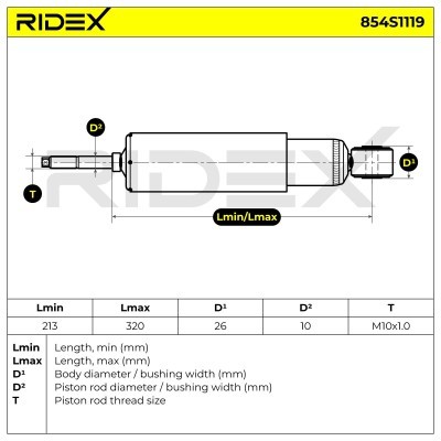 Amortyzator RIDEX 854S1119 854S1119 - foto 5