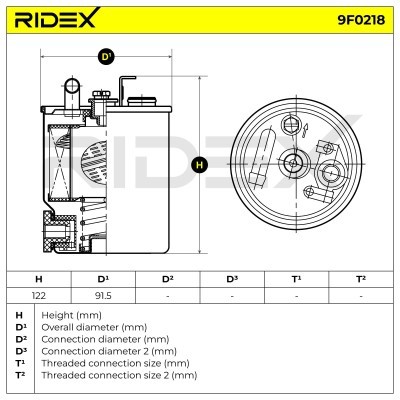 Filtr Paliwa RIDEX 9F0218 9F0218 - foto 5