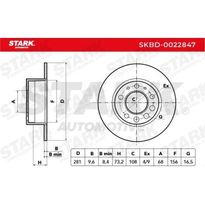 Tarcza hamulcowa Stark SKBD-0022847 SKBD-0022847 - foto 3