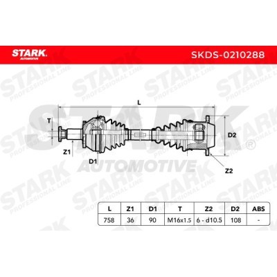 Półoś Napędowa Stark SKDS-0210288 SKDS-0210288 - foto 5