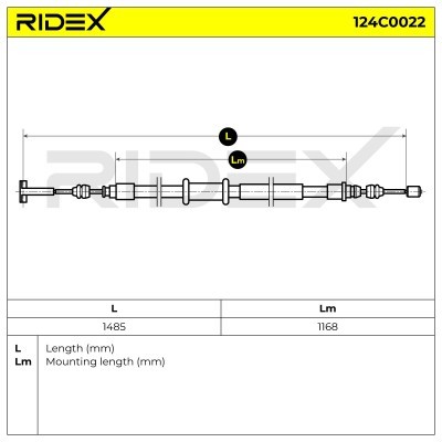 Linka Hamulca Ręcznego RIDEX 124C0022 124C0022 - foto 6