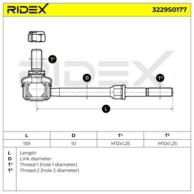 Łącznik Stabilizatora RIDEX 3229S0177 3229S0177 - foto 7