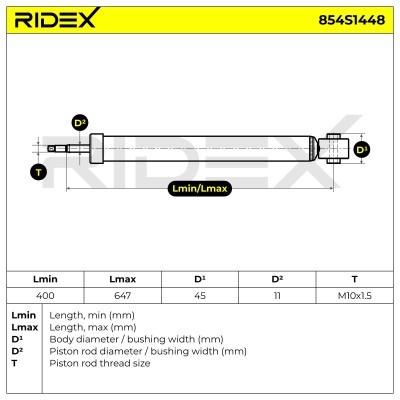 Amortyzator RIDEX 854S1448 854S1448 - foto 8