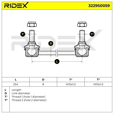 Łącznik Stabilizatora RIDEX 3229S0059 3229S0059 - foto 6