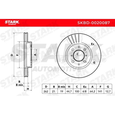 Tarcza hamulcowa Stark SKBD-0020087 SKBD-0020087 - foto 7