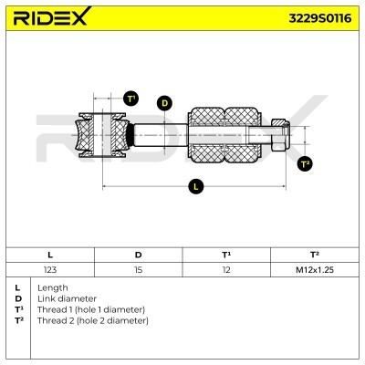 Łącznik Stabilizatora RIDEX 3229S0116 3229S0116 - foto 6