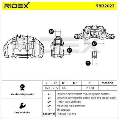 Zacisk Hamulcowy RIDEX 78B2023 78B2023 - foto 6
