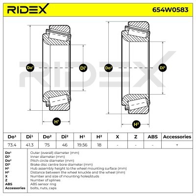 Łożysko Koła RIDEX 654W0583 654W0583 - foto 10
