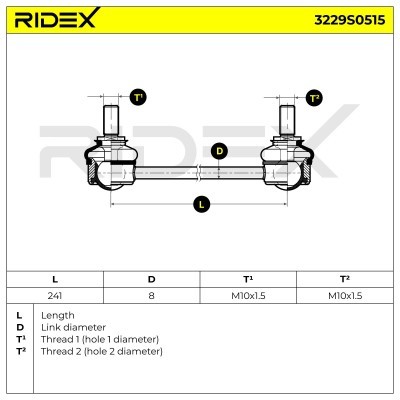 Łącznik Stabilizatora RIDEX 3229S0515 3229S0515 - foto 7