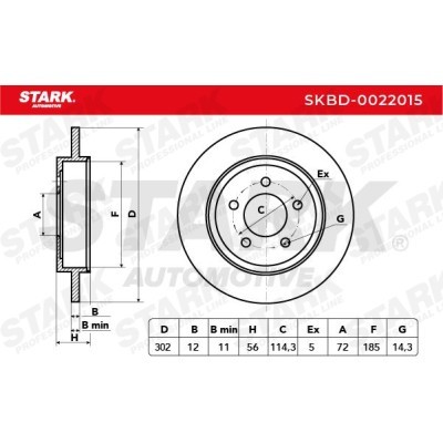 Tarcza hamulcowa Stark SKBD-0022015 SKBD-0022015 - foto 6