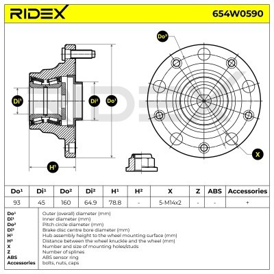 Łożysko Koła RIDEX 654W0590 654W0590 - foto 6