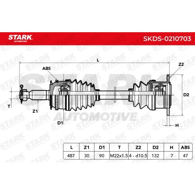 Półoś Napędowa Stark SKDS-0210703 SKDS-0210703 - foto 6