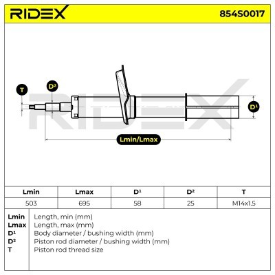Amortyzator RIDEX 854S0017 854S0017 - foto 8