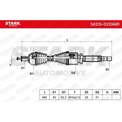 Półoś Napędowa Stark SKDS-0210681 SKDS-0210681 - foto 8