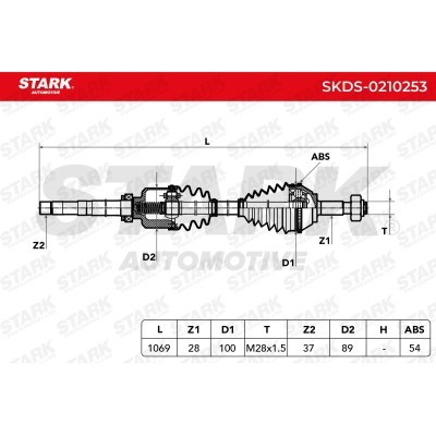 Półoś Napędowa Stark SKDS-0210253 SKDS-0210253 - foto 6