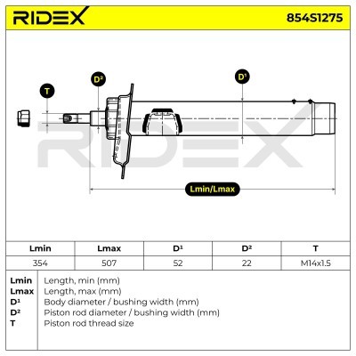 Amortyzator RIDEX 854S1275 854S1275 - foto 13