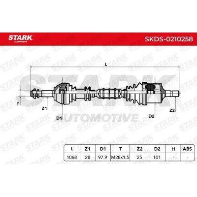 Półoś Napędowa Stark SKDS-0210258 SKDS-0210258 - foto 6