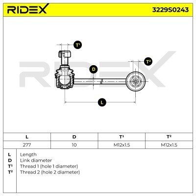 Łącznik Stabilizatora RIDEX 3229S0243 3229S0243 - foto 6