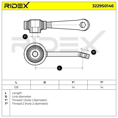 Łącznik Stabilizatora RIDEX 3229S0146 3229S0146 - foto 5