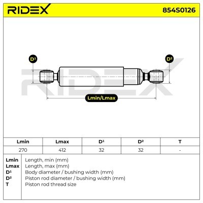 Amortyzator RIDEX 854S0126 854S0126 - foto 8