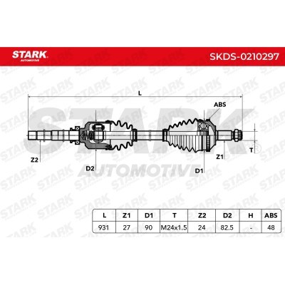 Półoś Napędowa Stark SKDS-0210297 SKDS-0210297 - foto 7