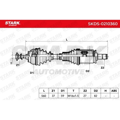 Półoś Napędowa Stark SKDS-0210360 SKDS-0210360 - foto 3