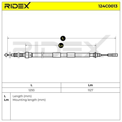 Linka Hamulca Ręcznego RIDEX 124C0013 124C0013 - foto 6