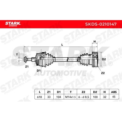 Półoś Napędowa Stark SKDS-0210147 SKDS-0210147 - foto 6