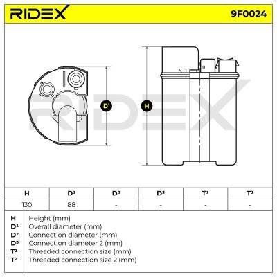 Filtr Paliwa RIDEX 9F0024 9F0024 - foto 4